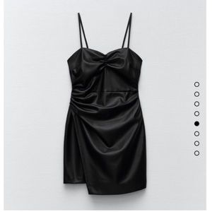 Zara Leather Mini Dress